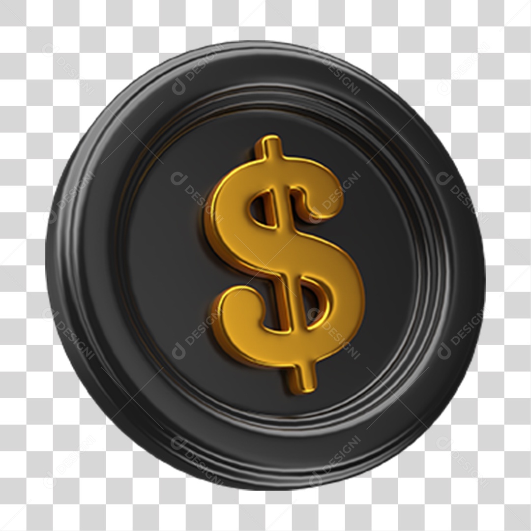 Ícone Cifrão Dinheiro Selo PNG Transparente