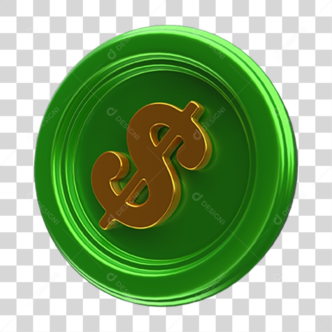 Ícone Cifrão Dinheiro Selo PNG Transparente