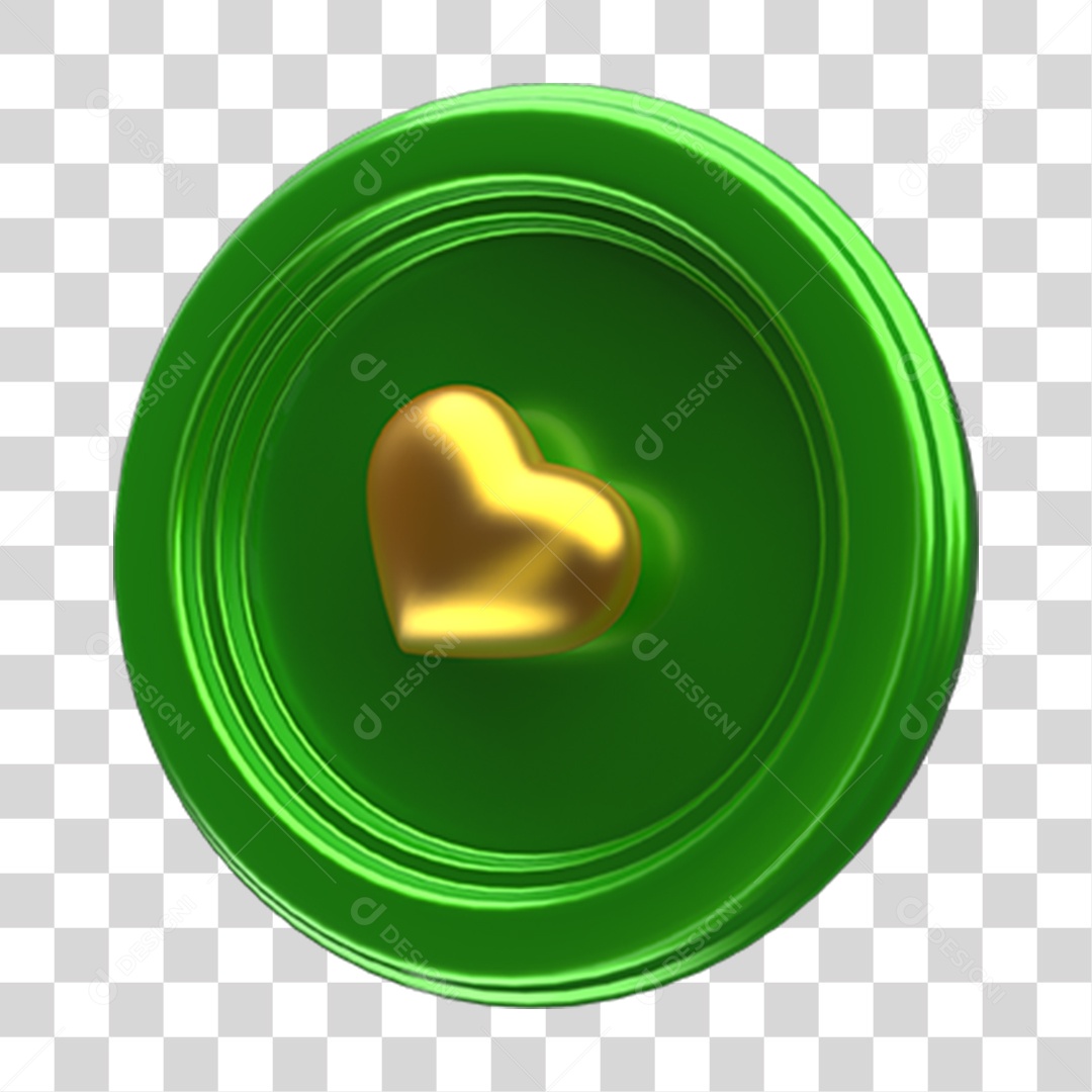 Ícone Coração Selo PNG Transparente