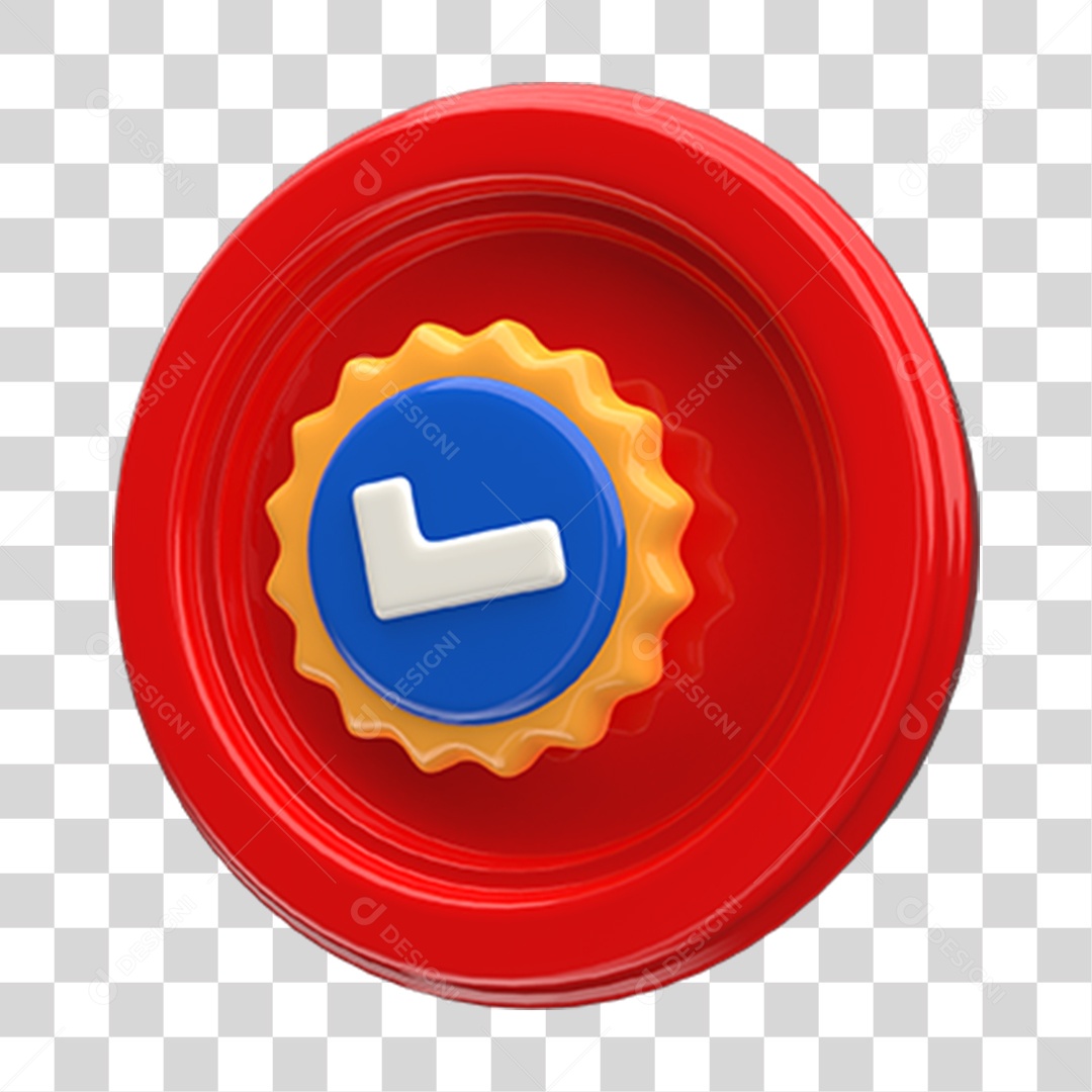 Ícone Confirmação Selo PNG Transparente