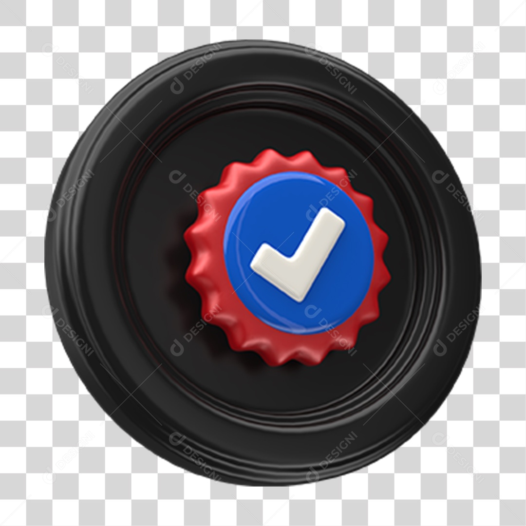 Ícone Confirmação Selo PNG Transparente