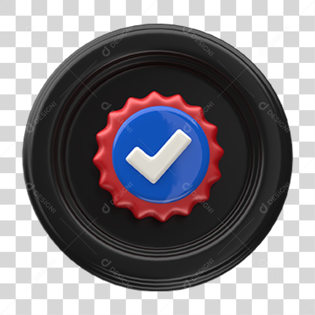 Ícone Confirmação Selo PNG Transparente