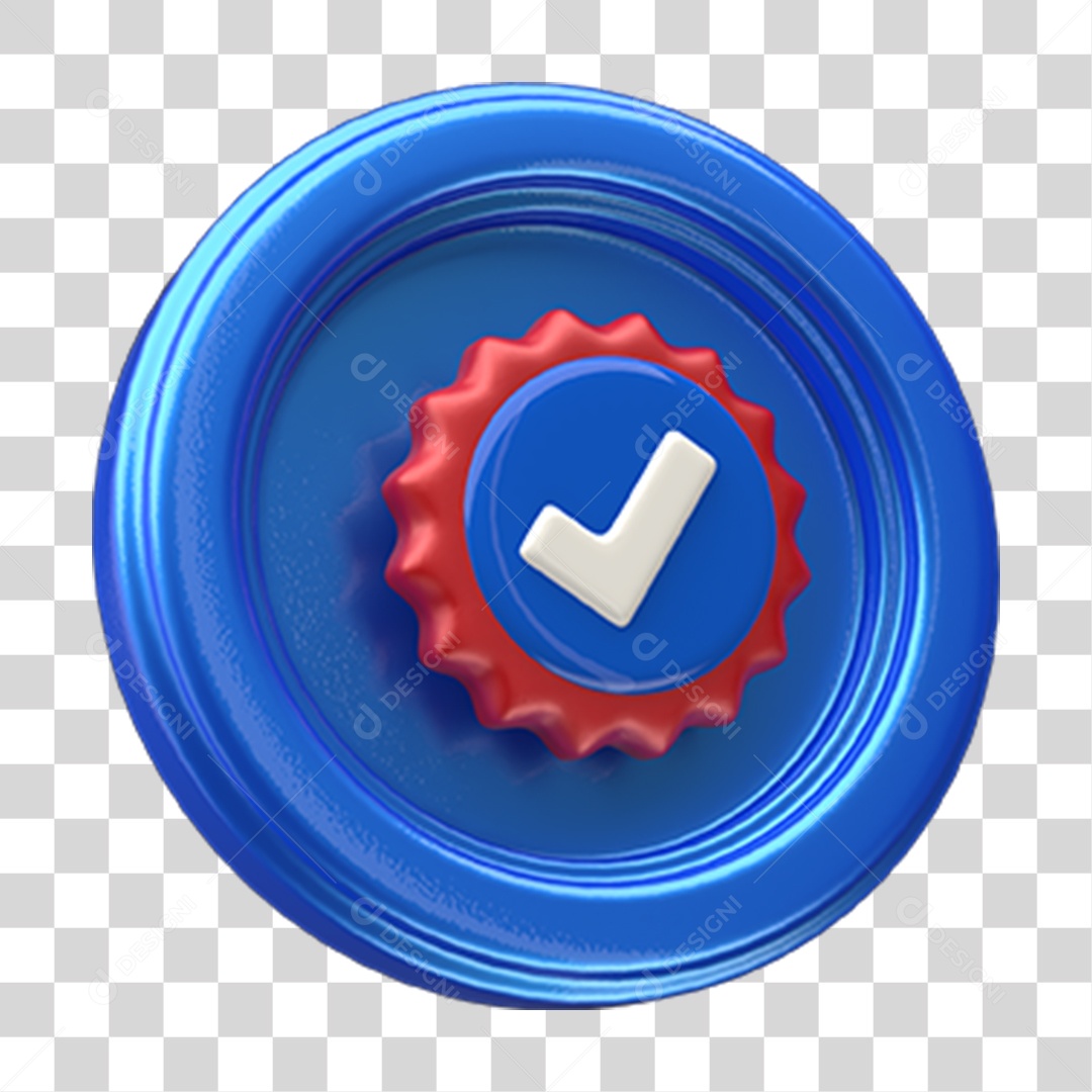 Ícone Confirmação Selo PNG Transparente