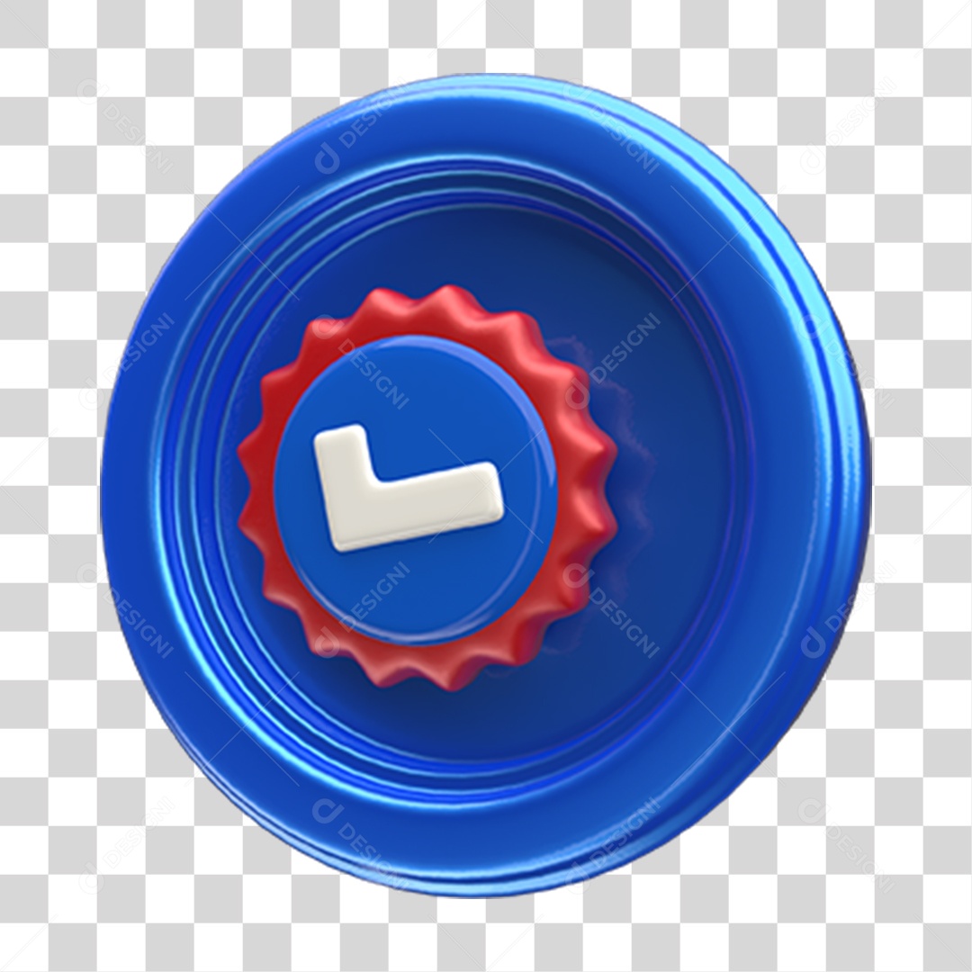 Ícone Confirmação Selo PNG Transparente