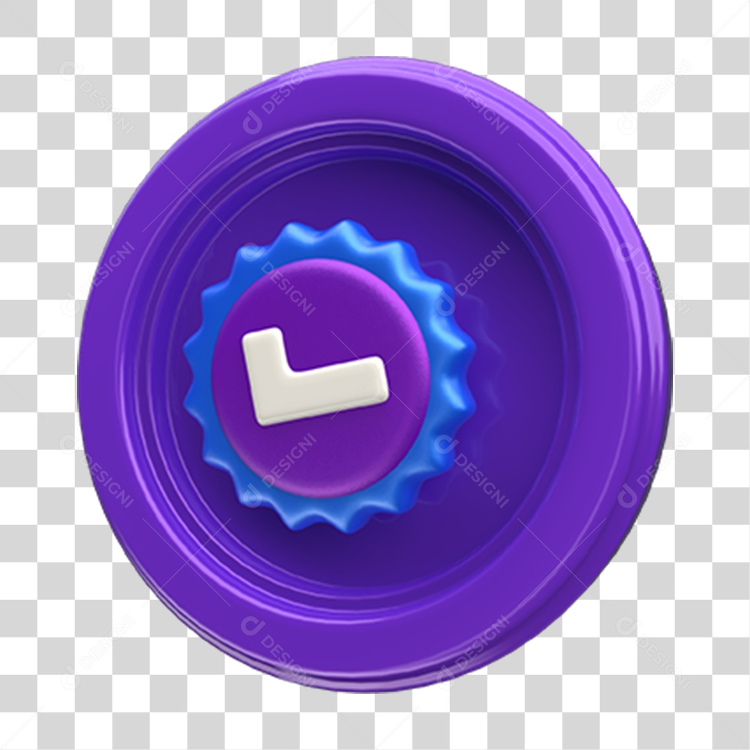 Ícone Confirmação Selo PNG Transparente