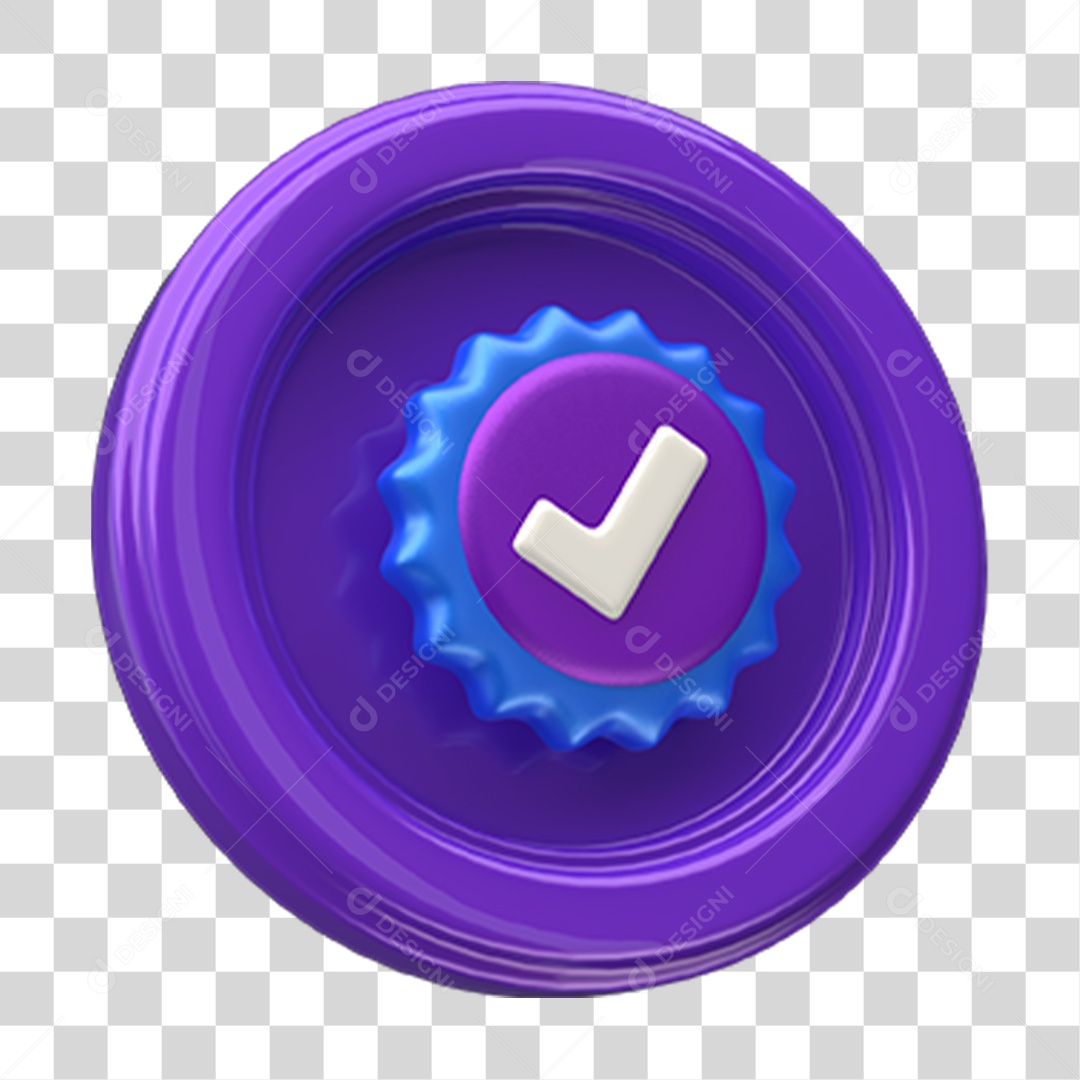 Ícone Confirmação Selo PNG Transparente