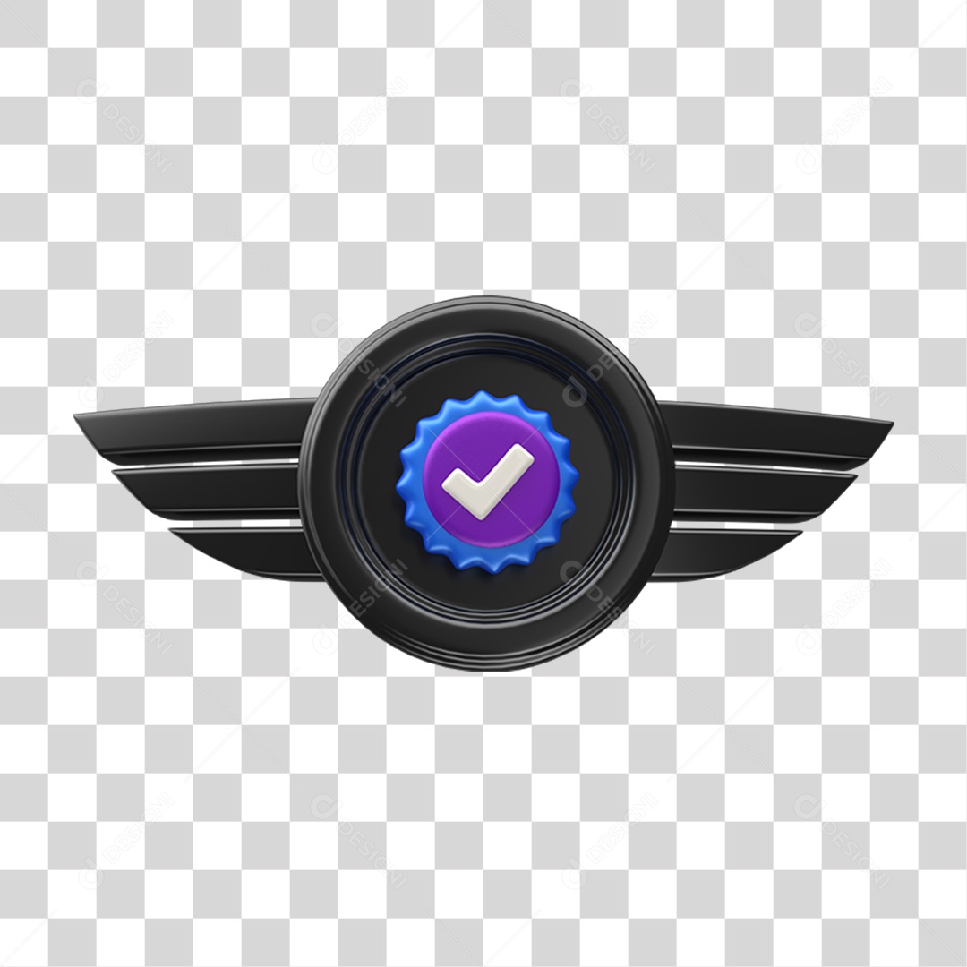 Ícone Confirmação Selo PNG Transparente