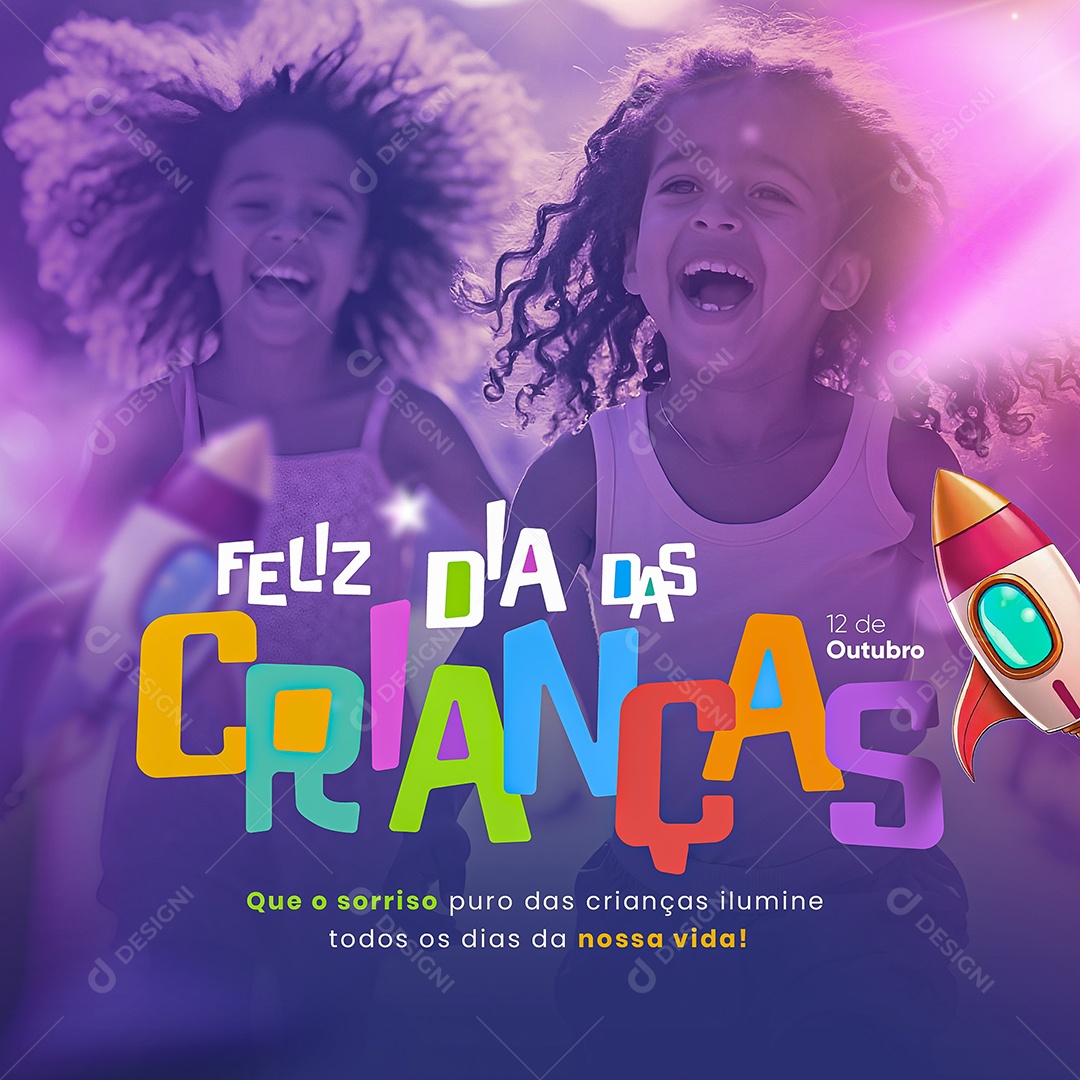 Feliz Dia das Crianças 12 de Outubro Social Media PSD Editável