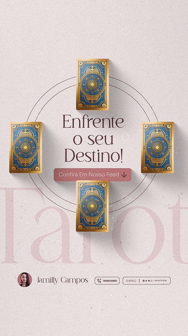 Story Taróloga Enfrente o seu Destino Social Media PSD Editável