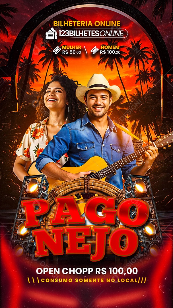 Story Flyer Pagonejo Social Media PSD Editável