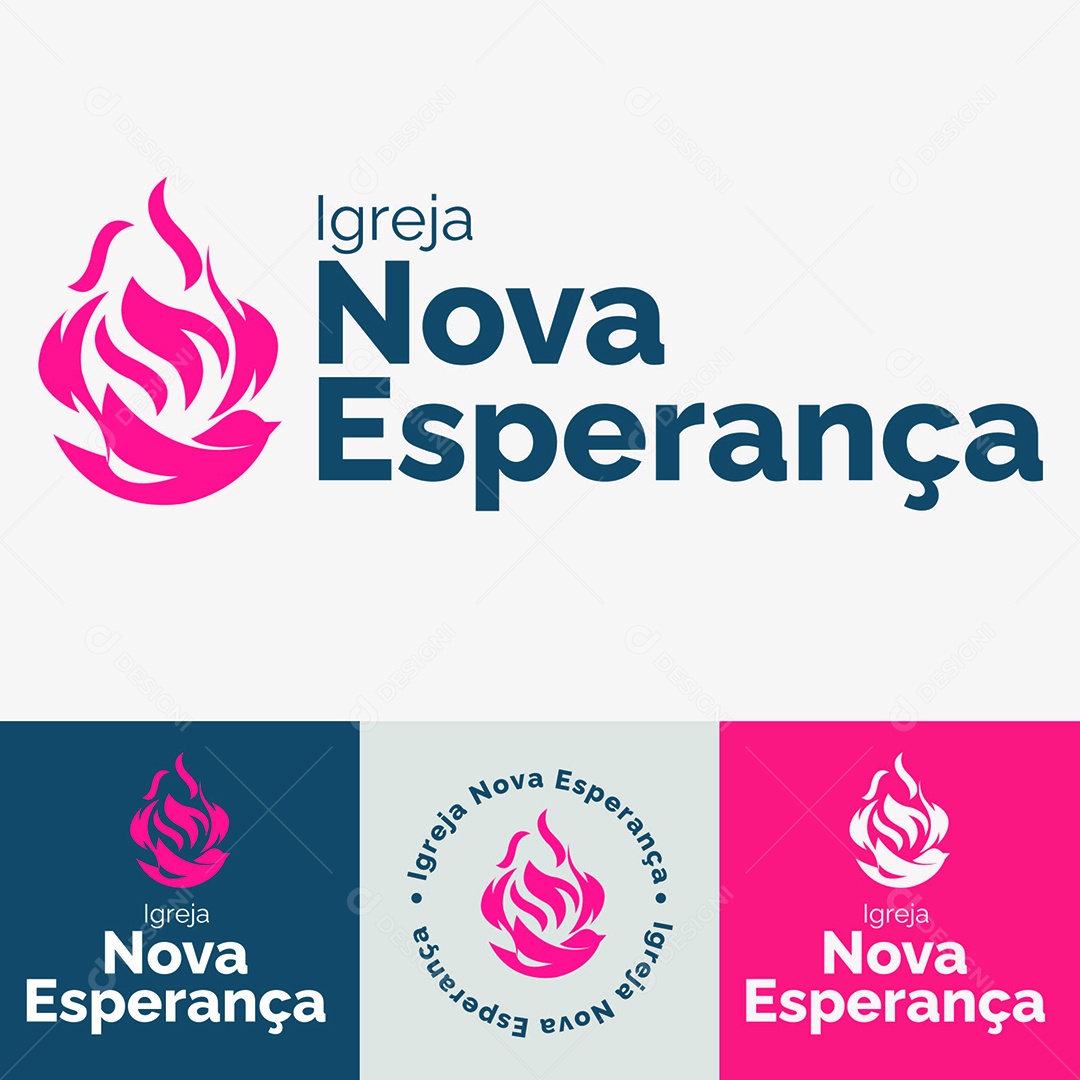 Modelo de Logo Igreja EPS Editável