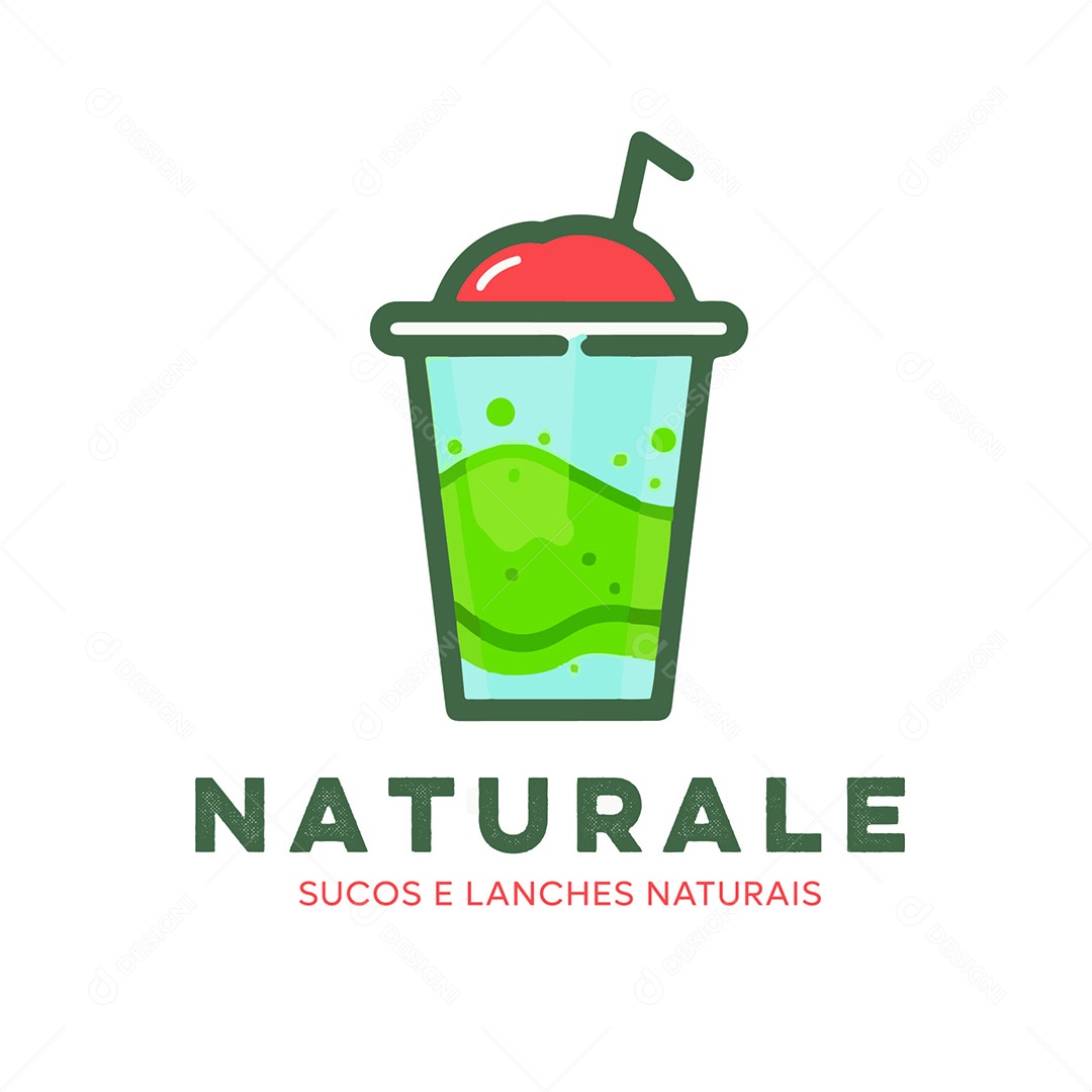 Modelo de Logo de Sucos EPS Editável
