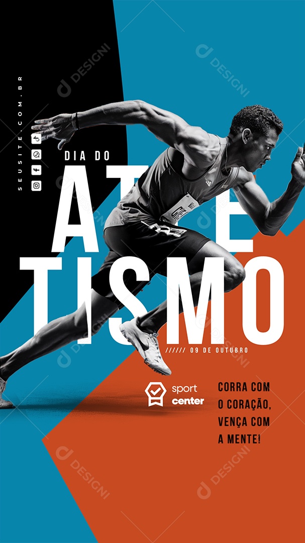 Story Dia do Atletismo 09 de Outubro Social Media PSD Editável
