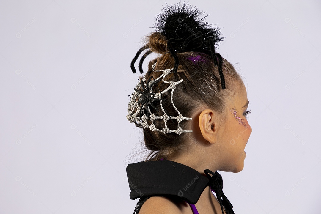 Penteado de uma criança para o halloween