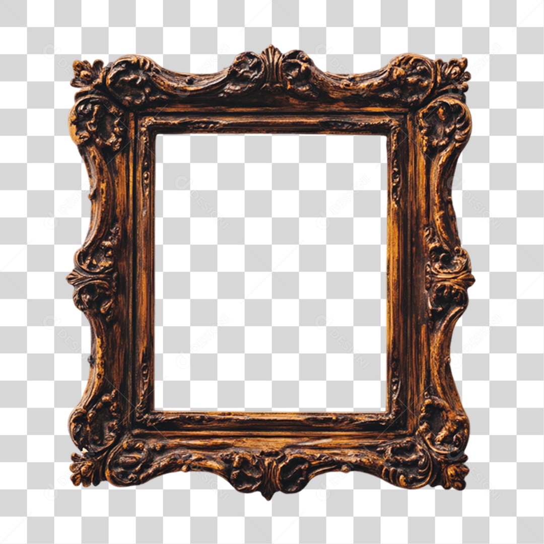 Quadro Moldura PNG Transparente