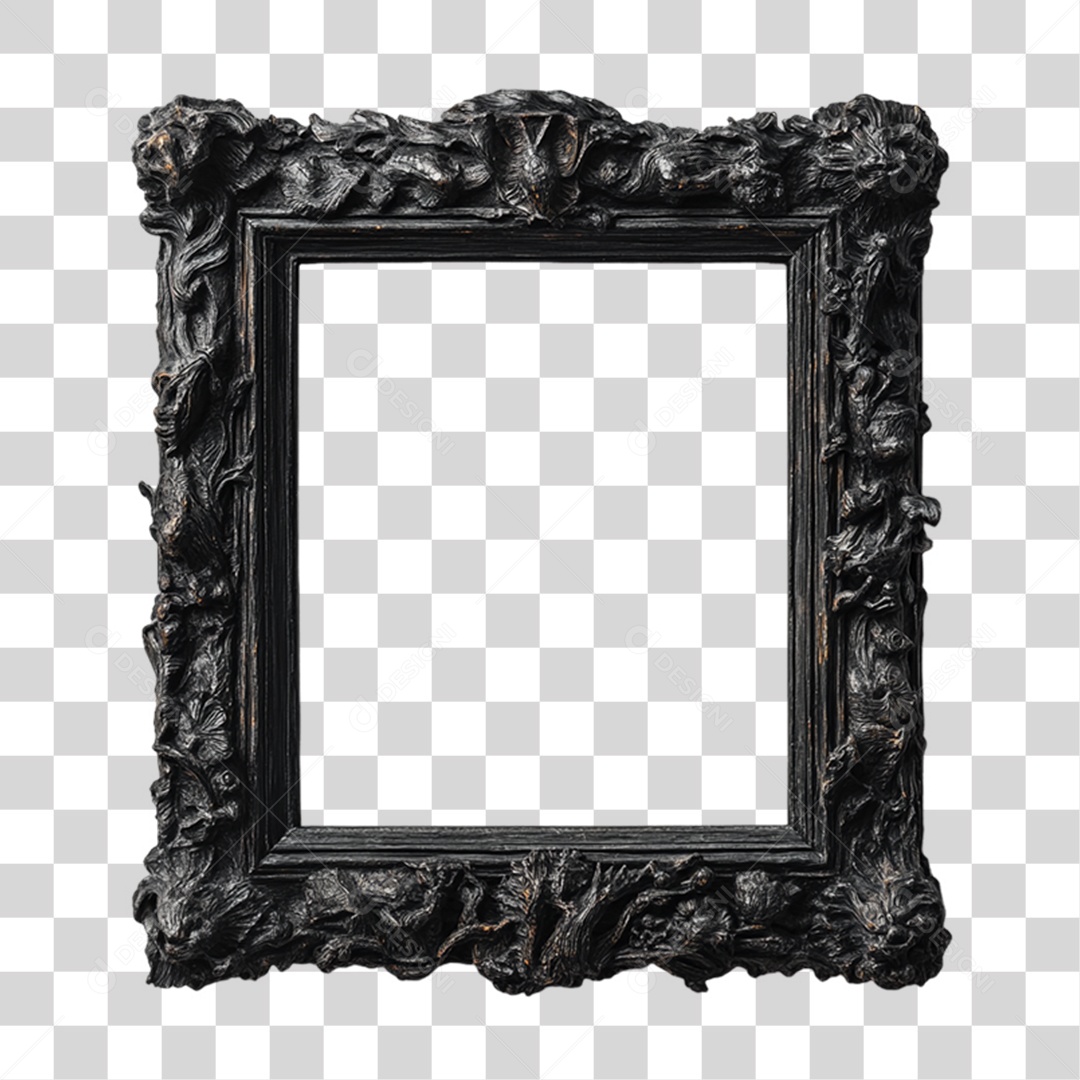 Quadro Moldura PNG Transparente
