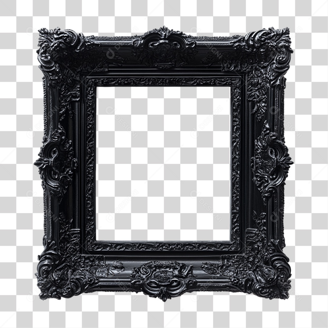 Quadro Moldura PNG Transparente