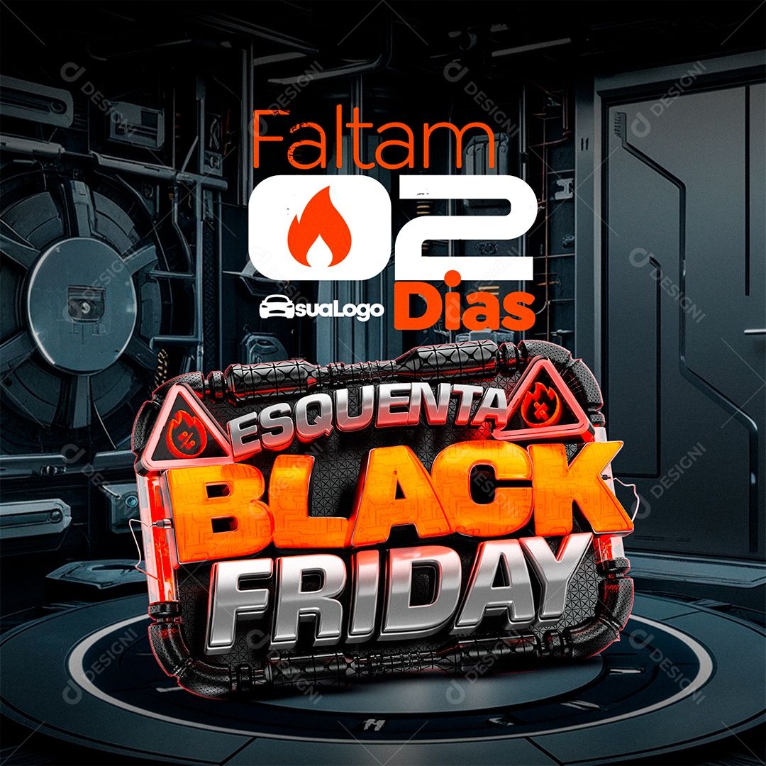 Esquenta Black Friday Social Media PSD Editável