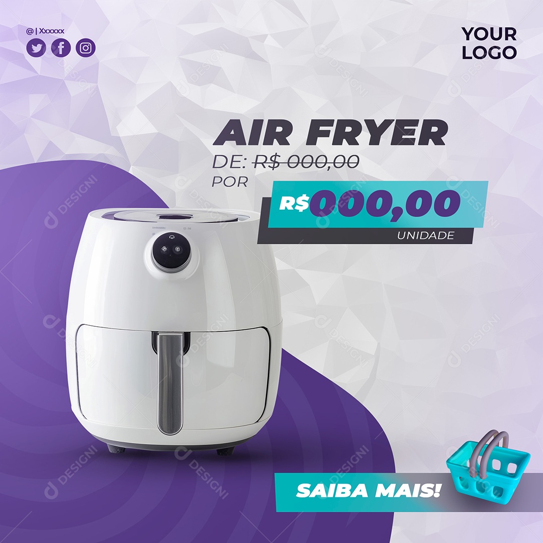 Varejo Ecommerce Social Media Mockup PSD Editável