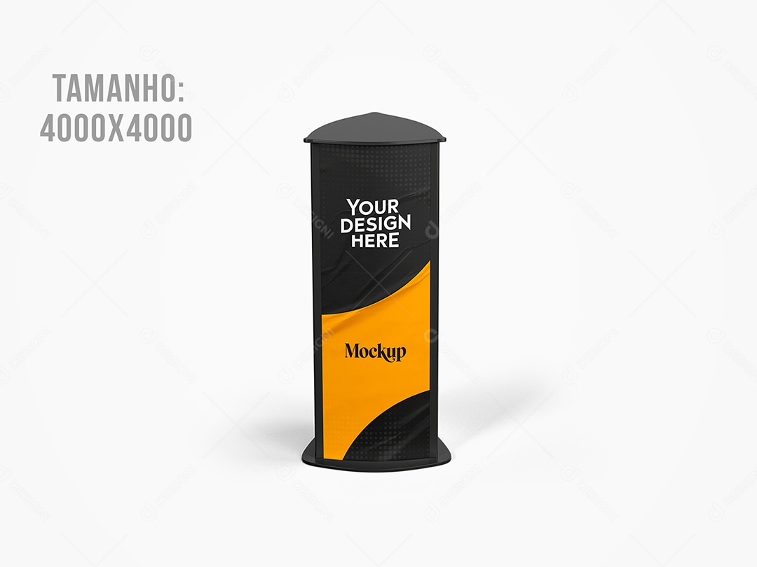 Totem Publicitário Mockup PSD Editável