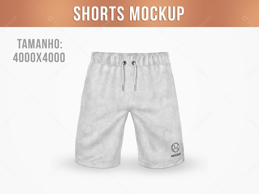 Shorts Bermuda Mockup PSD Editávelz
