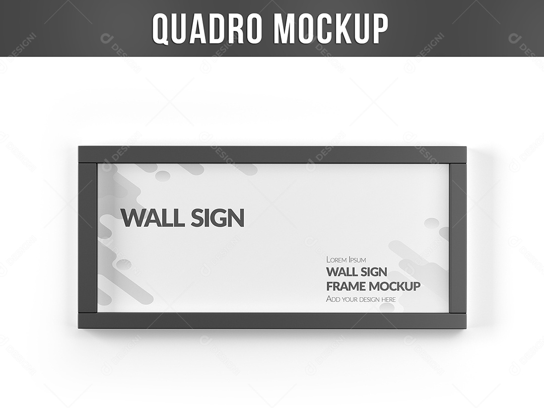 Quadro Parede Mockup PSD Editável