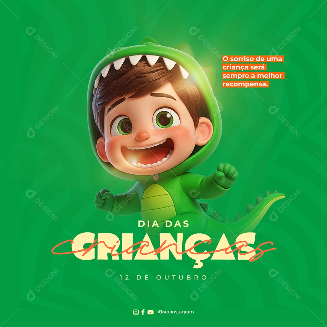 Dia das Crianças 12 de Outubro Social Media PSD Editável
