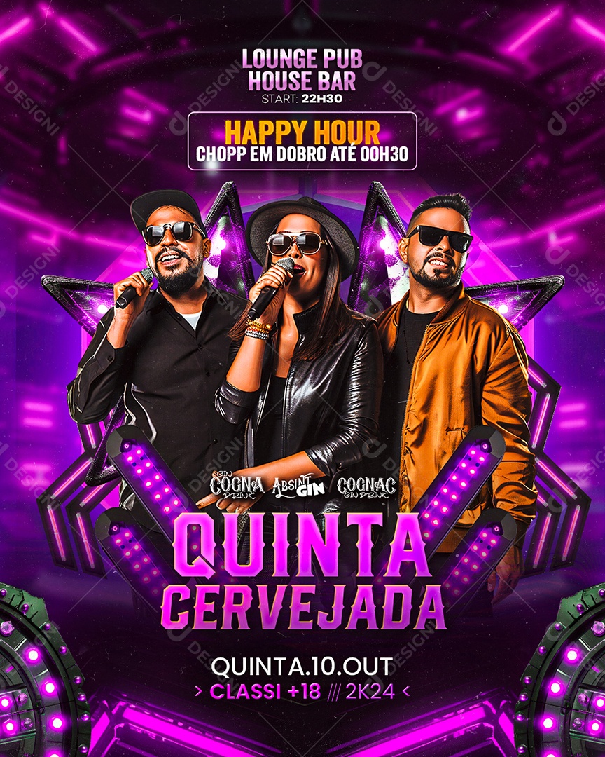 Flyer Quinta Cervejada Social Media PSD Editável