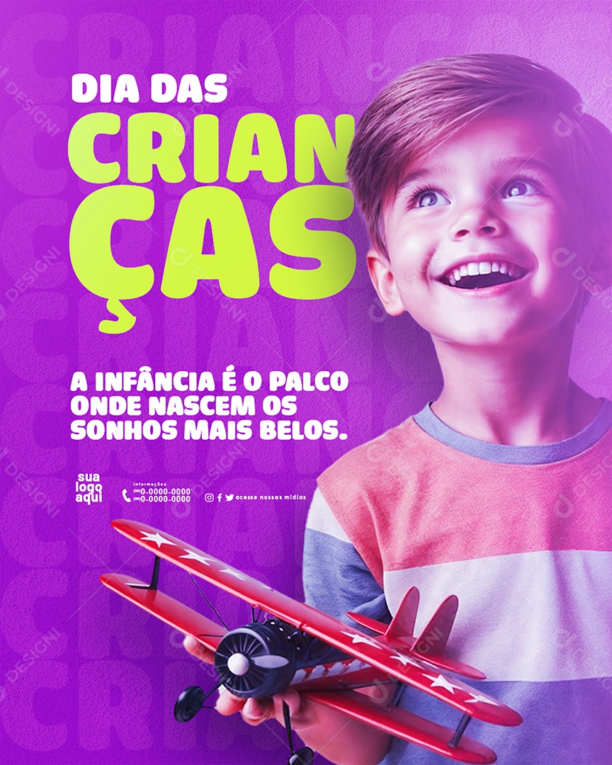 Dia das Crianças 12 de Outubro Social Media PSD Editável