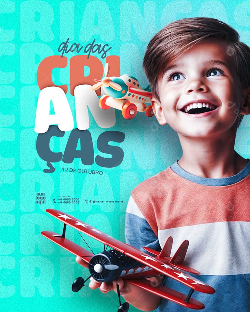 Dia das Crianças 12 de Outubro Social Media PSD Editável