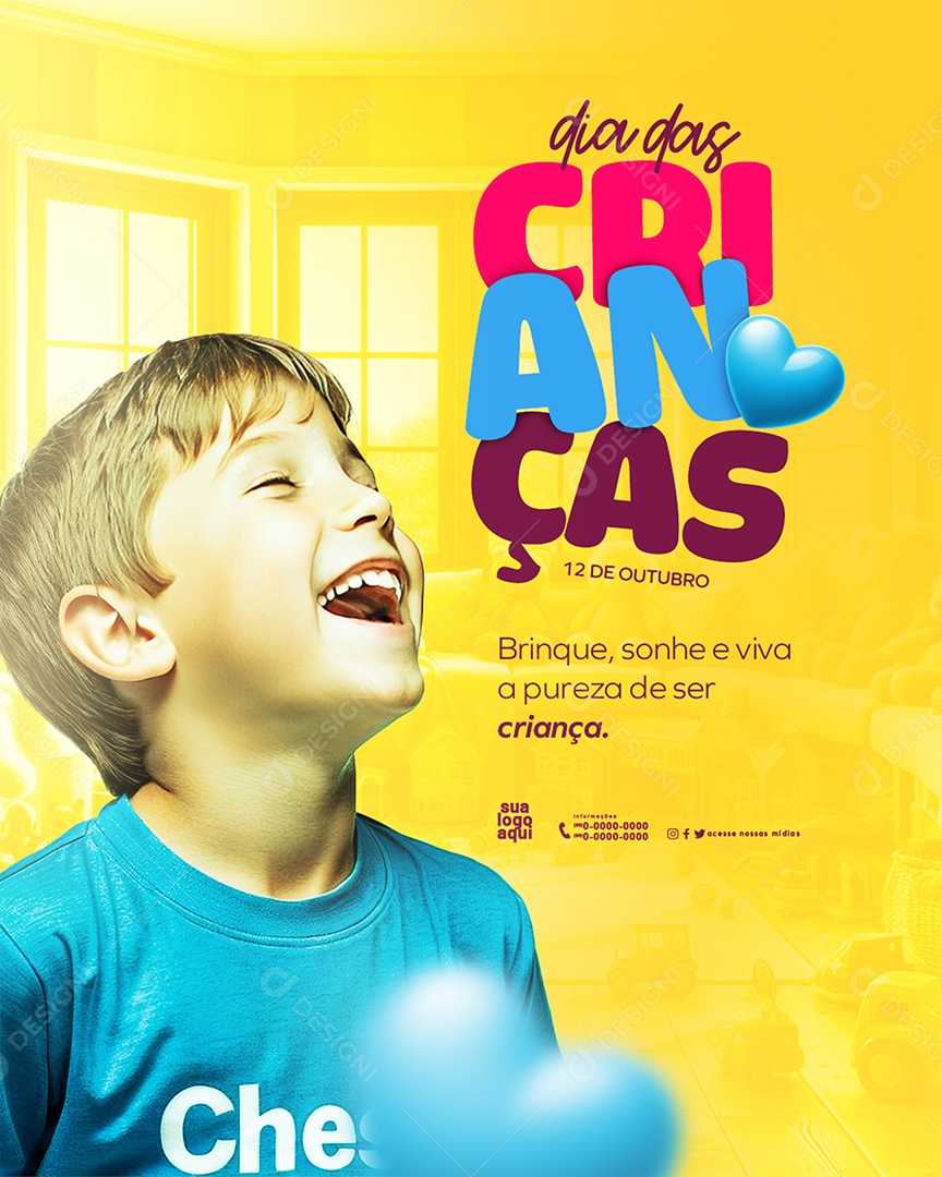 Dia das Crianças 12 de Outubro Social Media PSD Editável
