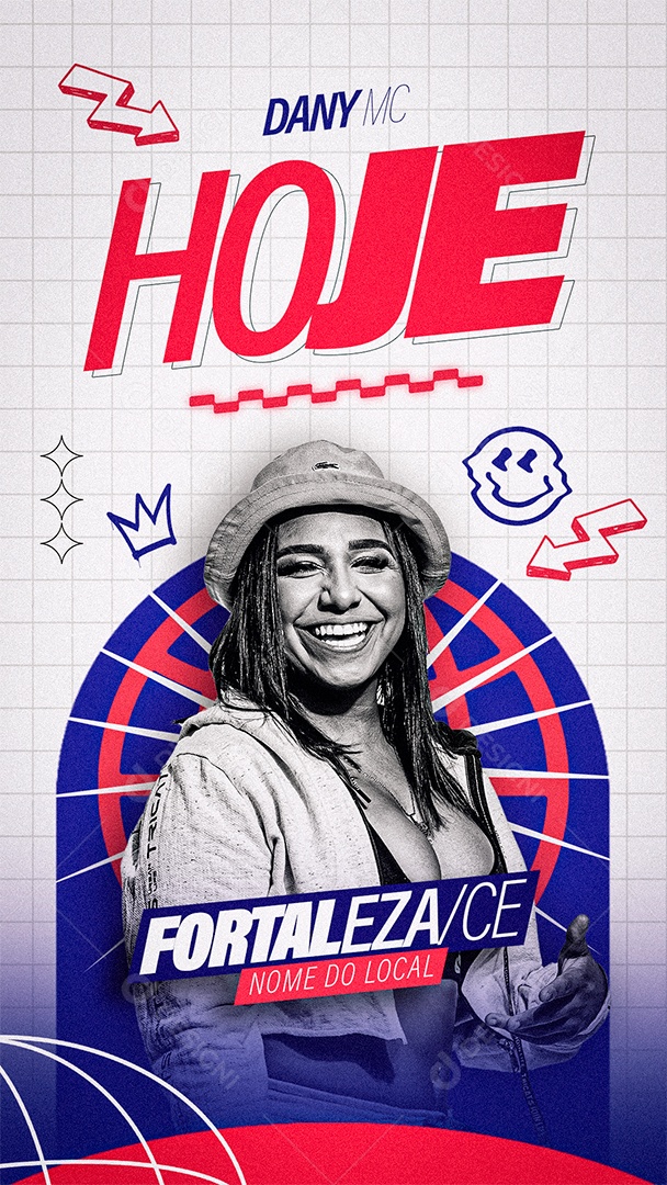 Flyer Artistas Shows Social Media PSD Editável