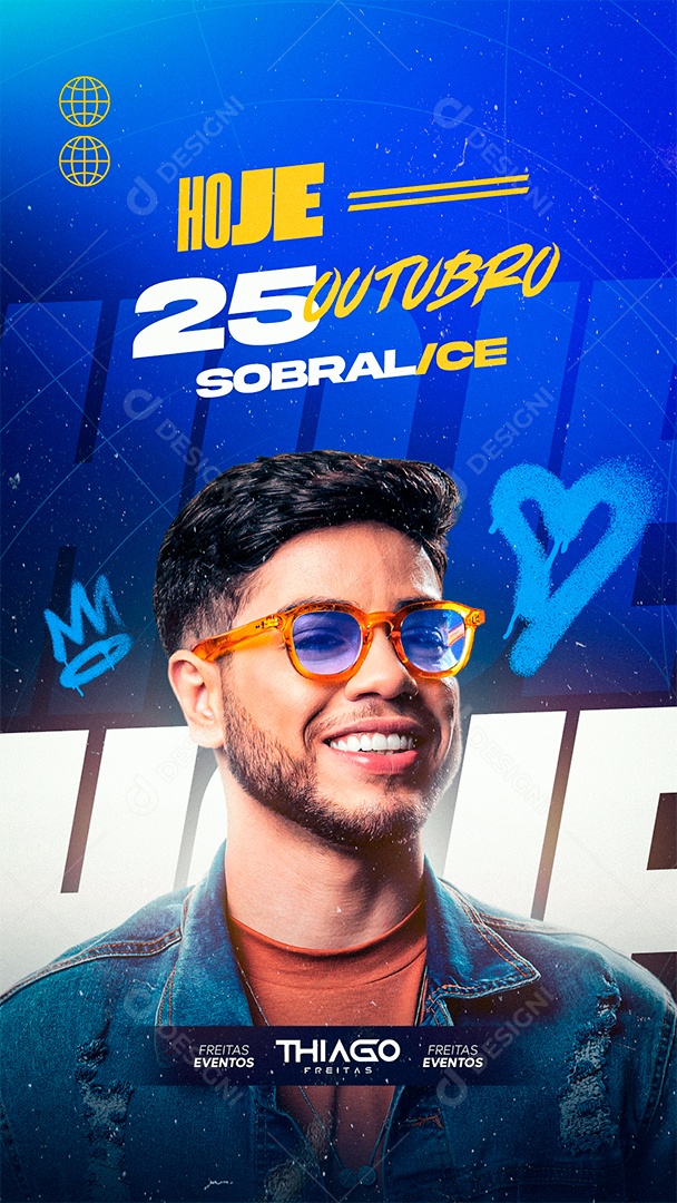 Flyer Agenda de Shows Social Media PSD Editável