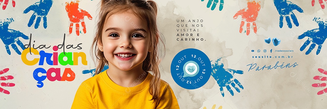 Carrossel Dia Das Crianças 12 de Outubro Social Media PSD Editável