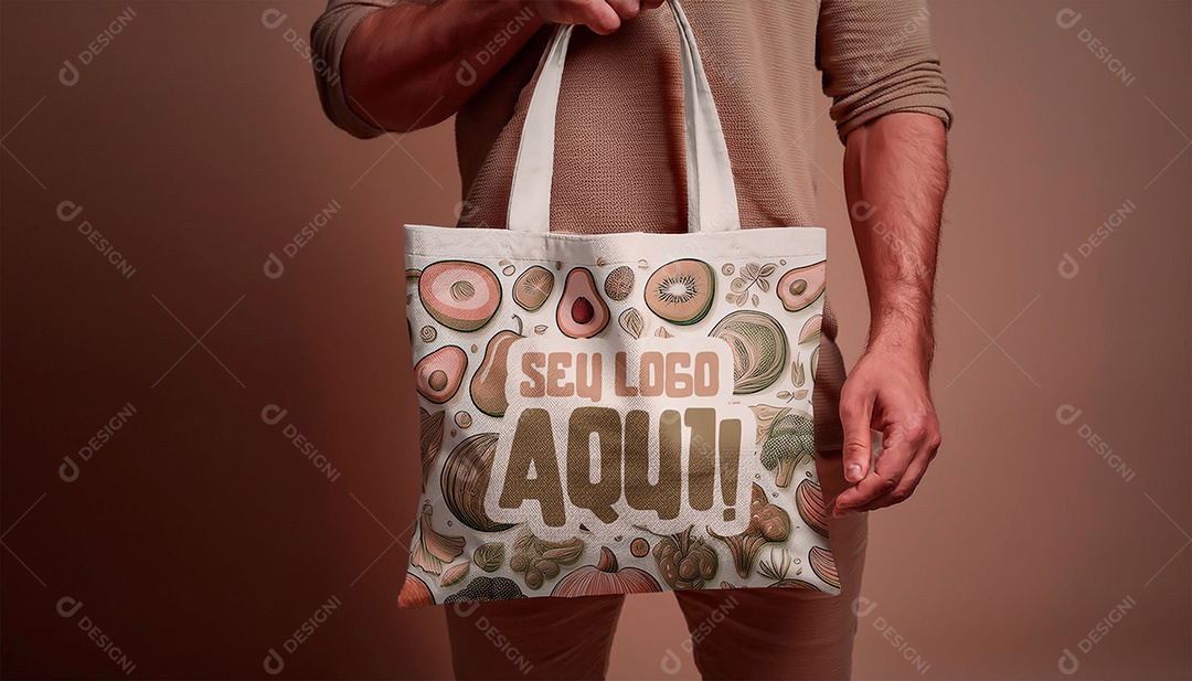 Mockup Sacola Bolsa De Compras Elemento Para Composição PSD