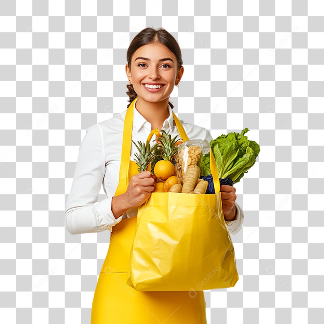 Atendente de Supermercado Trabalho PNG Transparente