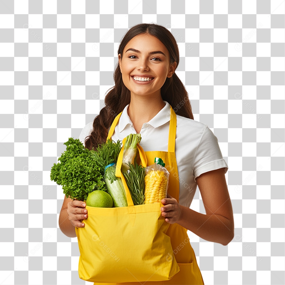 Atendente de Supermercado Trabalho PNG Transparente