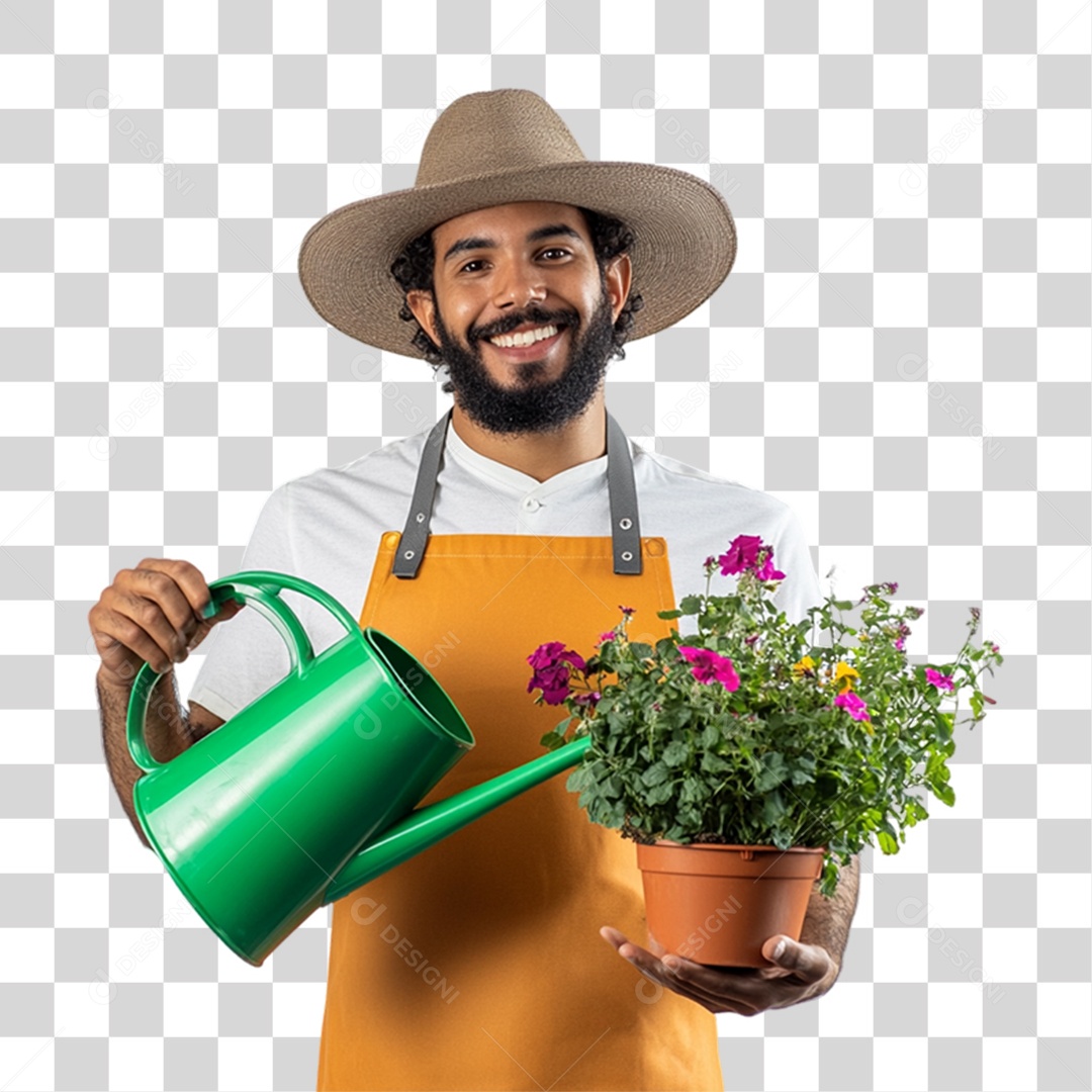 Florista Jardineiro PNG Transparente