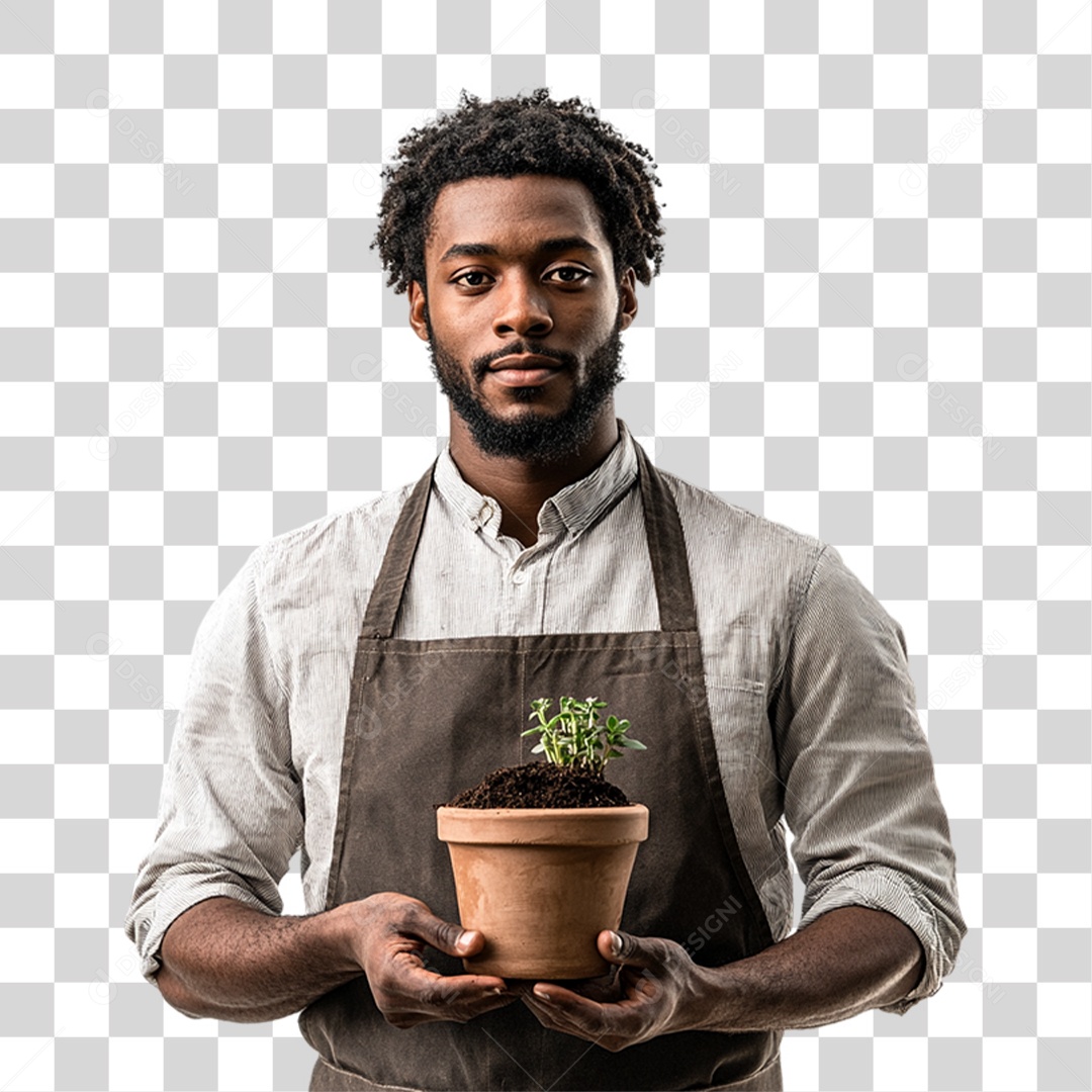 Florista Jardineiro PNG Transparente