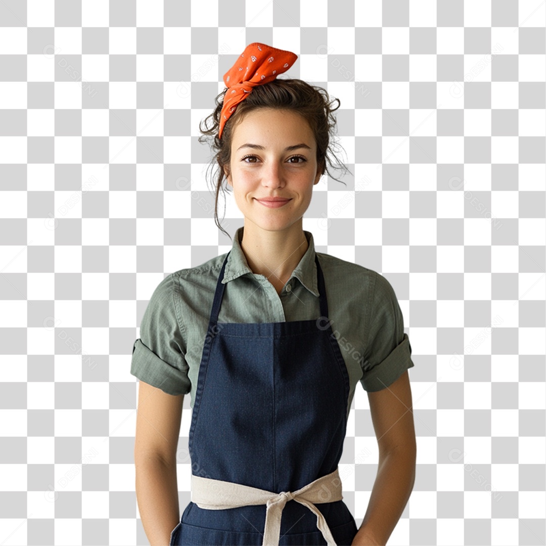 Florista Jardineira PNG Transparente