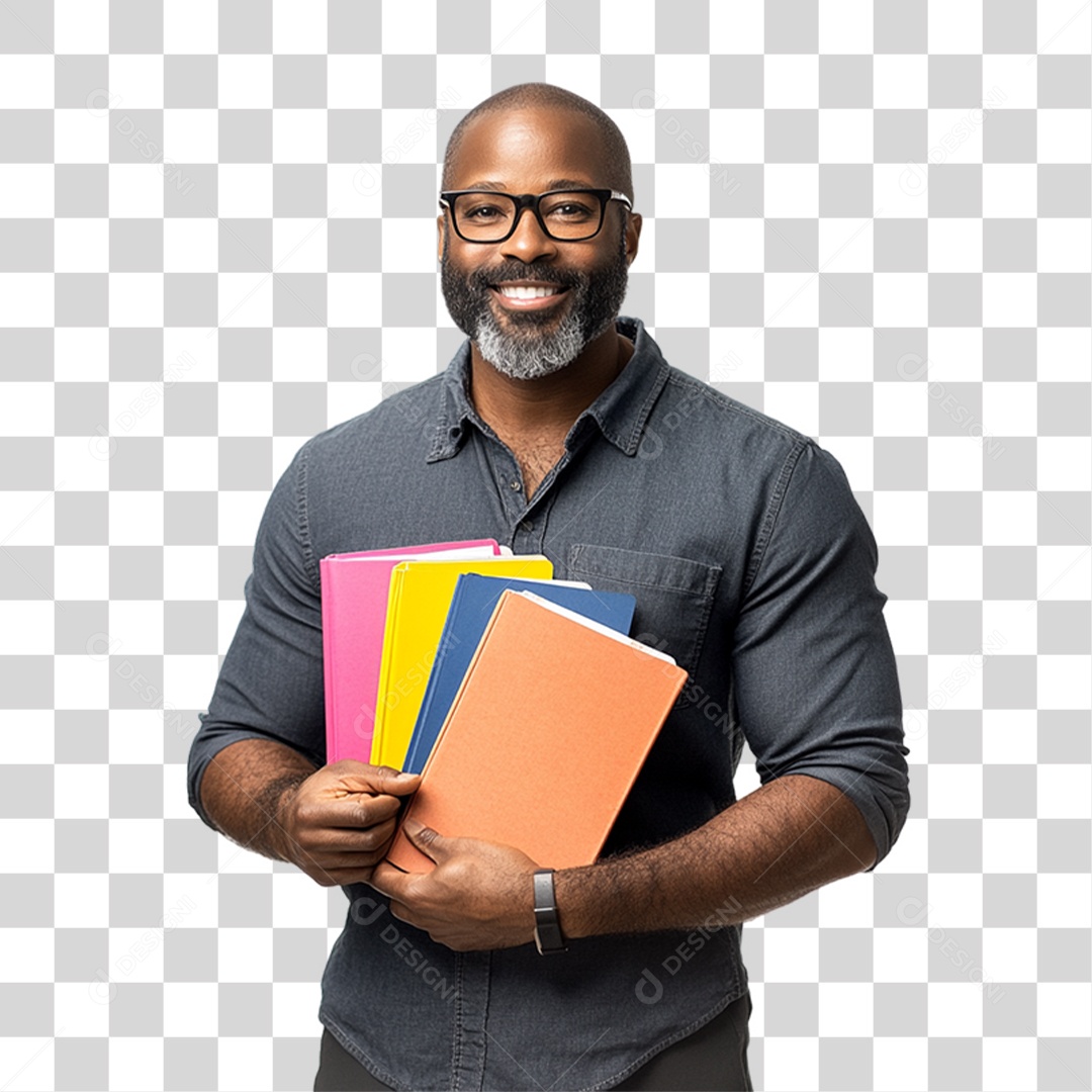 Professor Pronto para dar Aula PNG Transparente