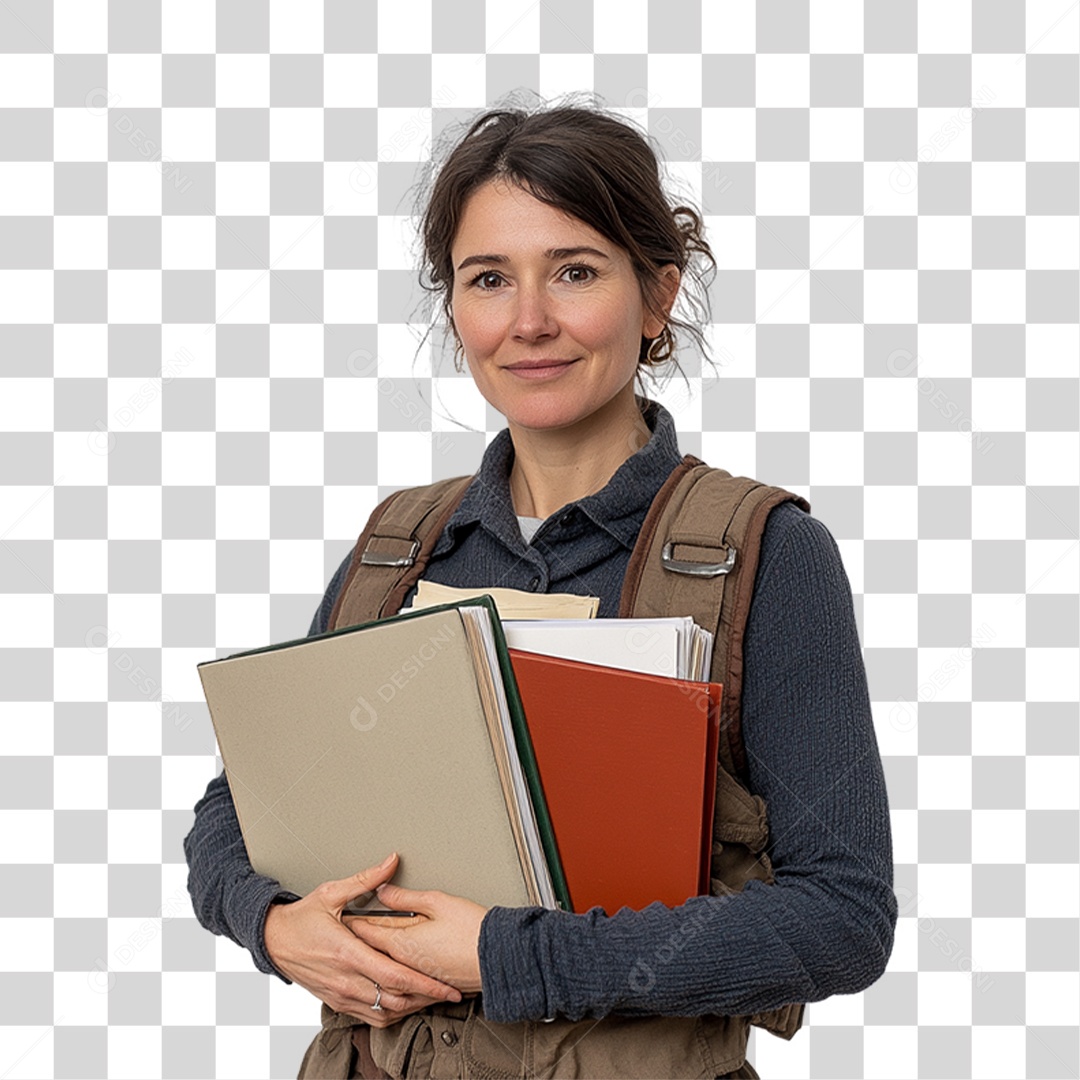 Professora Pronta Para dar Aula PNG Transparente