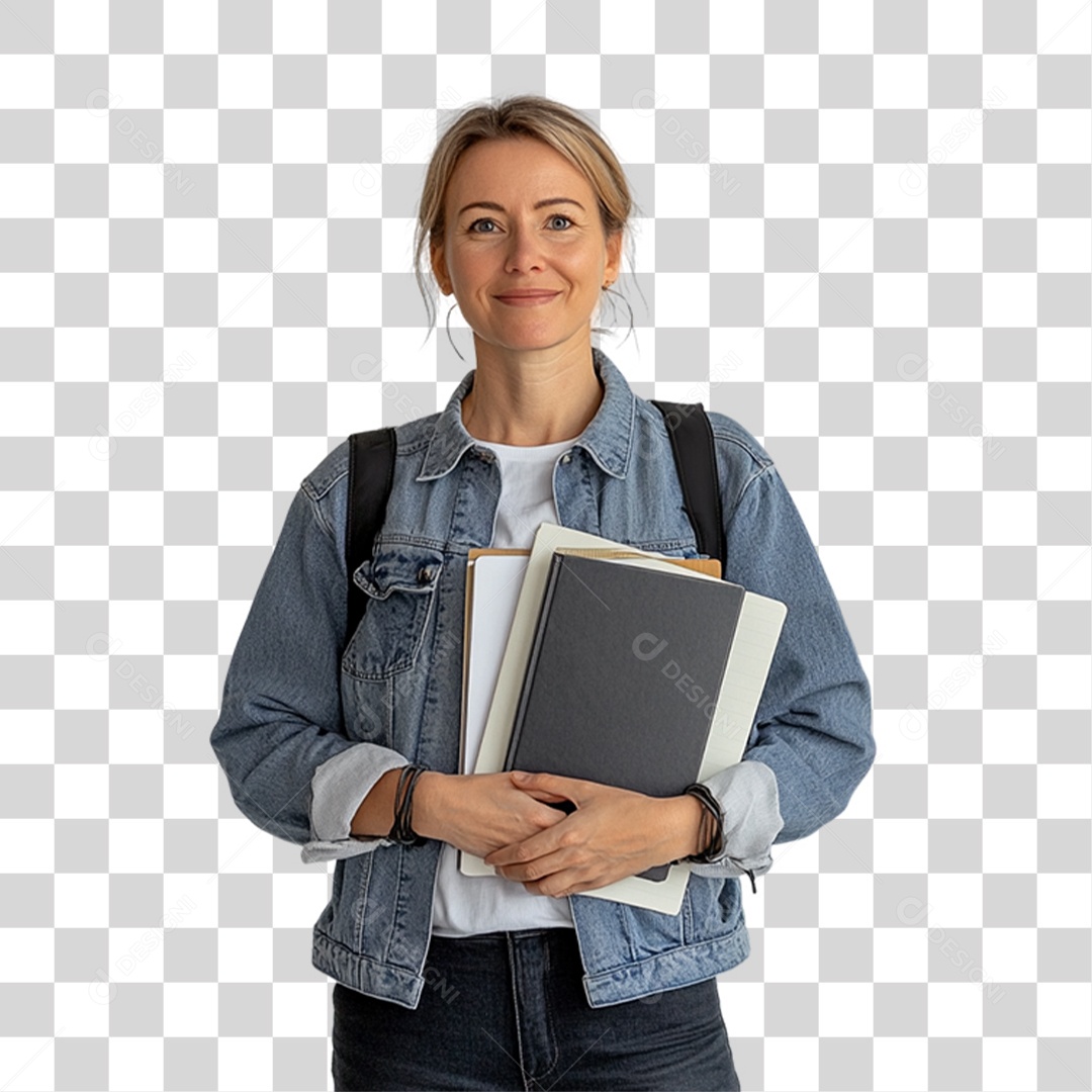 Professora Pronta Para dar Aula PNG Transparente