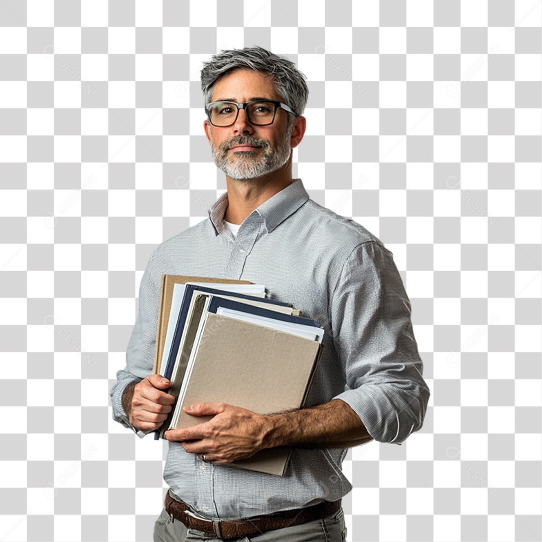 Professor Pronto para dar Aula PNG Transparente