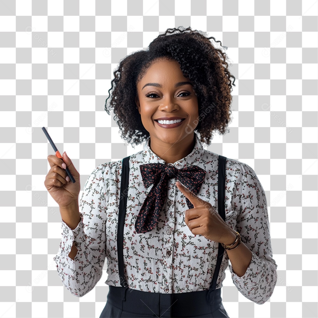 Professora Pronta Para dar Aula PNG Transparente