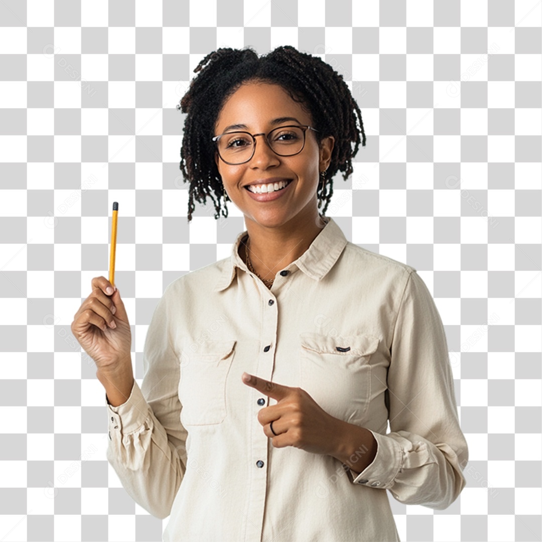 Professora Pronta Para dar Aula PNG Transparente