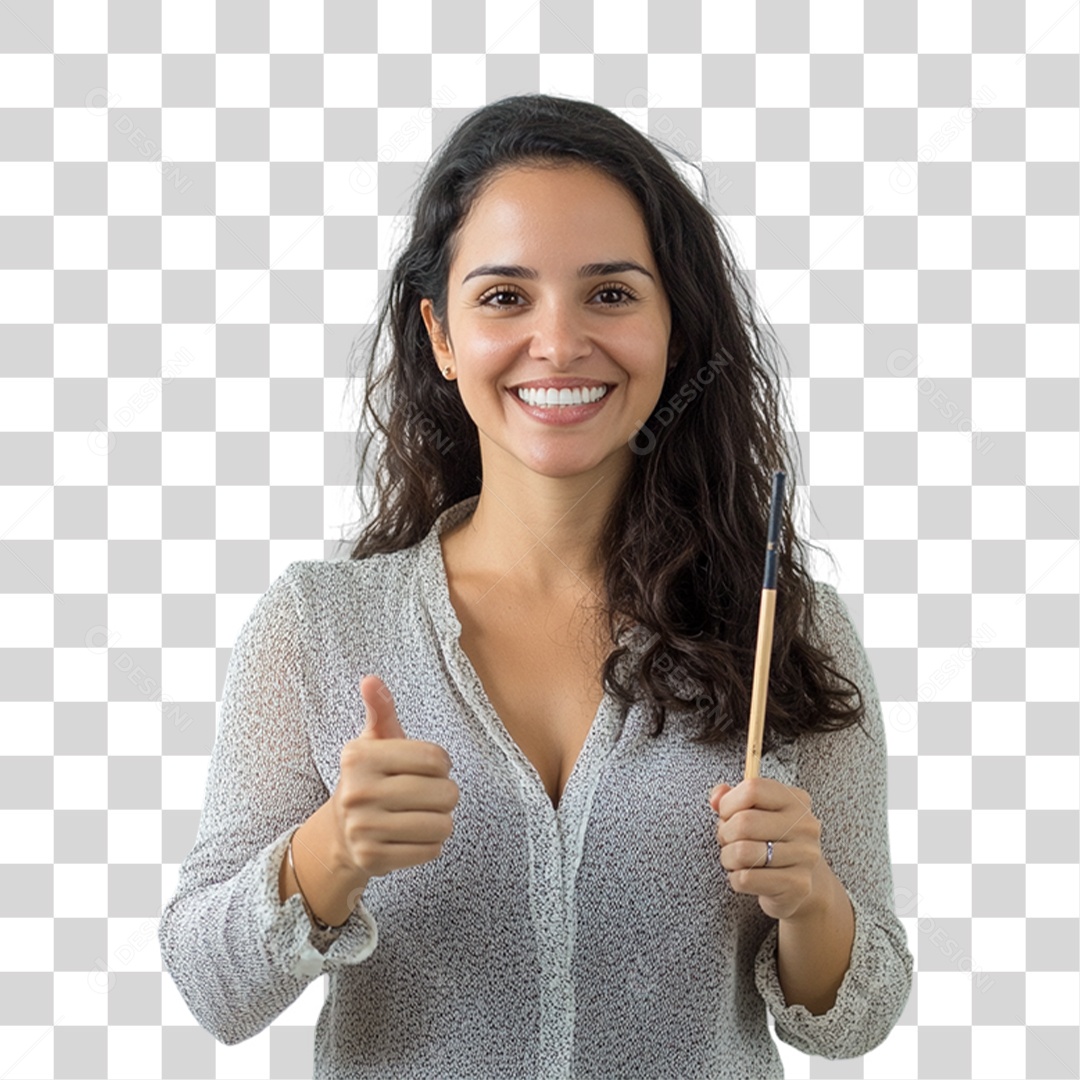 Professora Pronta Para dar Aula PNG Transparente