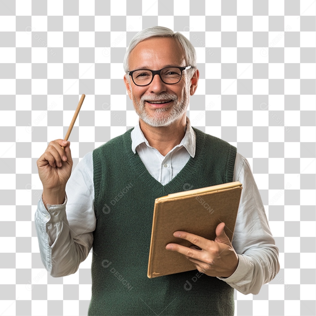 Professor Pronto para dar Aula PNG Transparente
