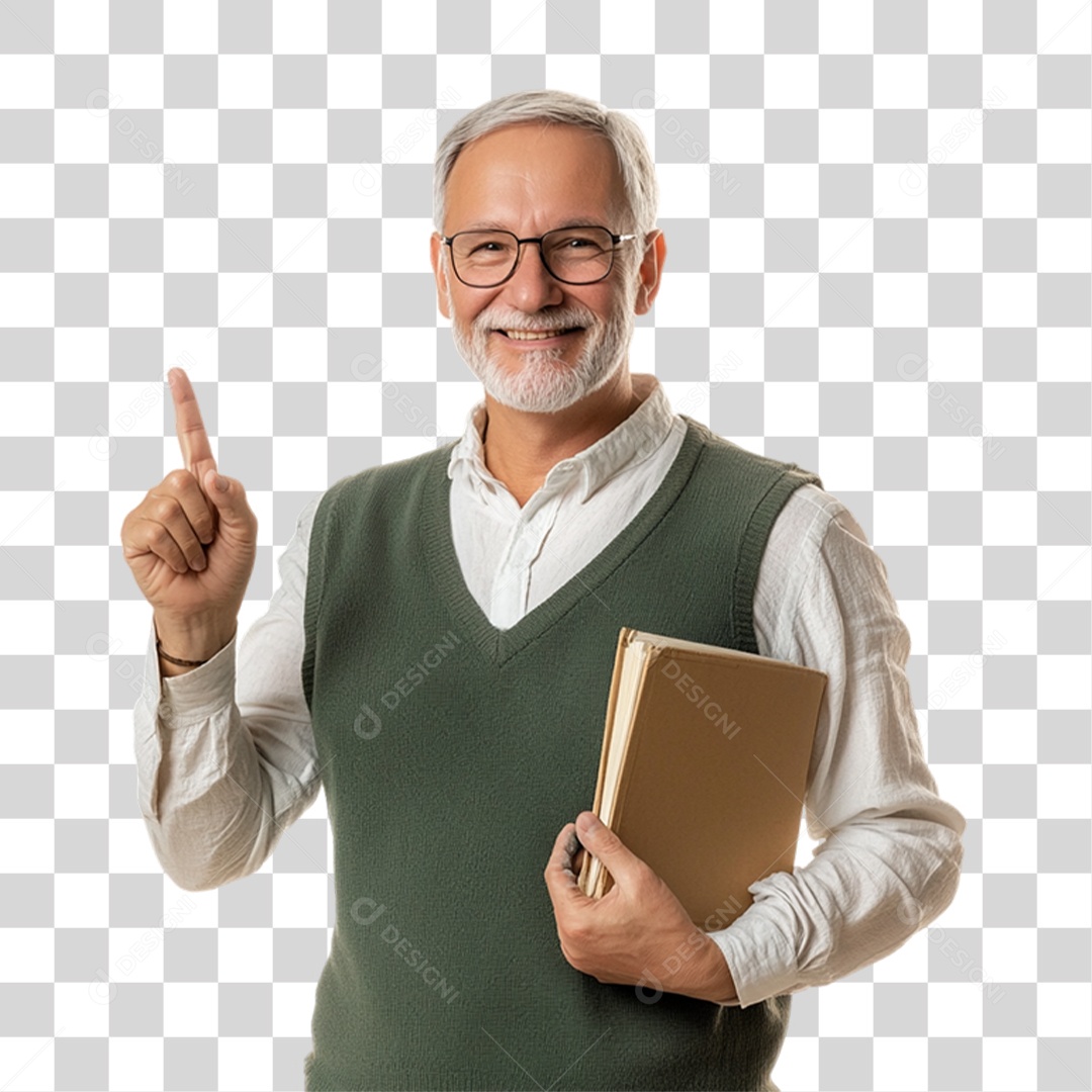 Professor Pronto para dar Aula PNG Transparente