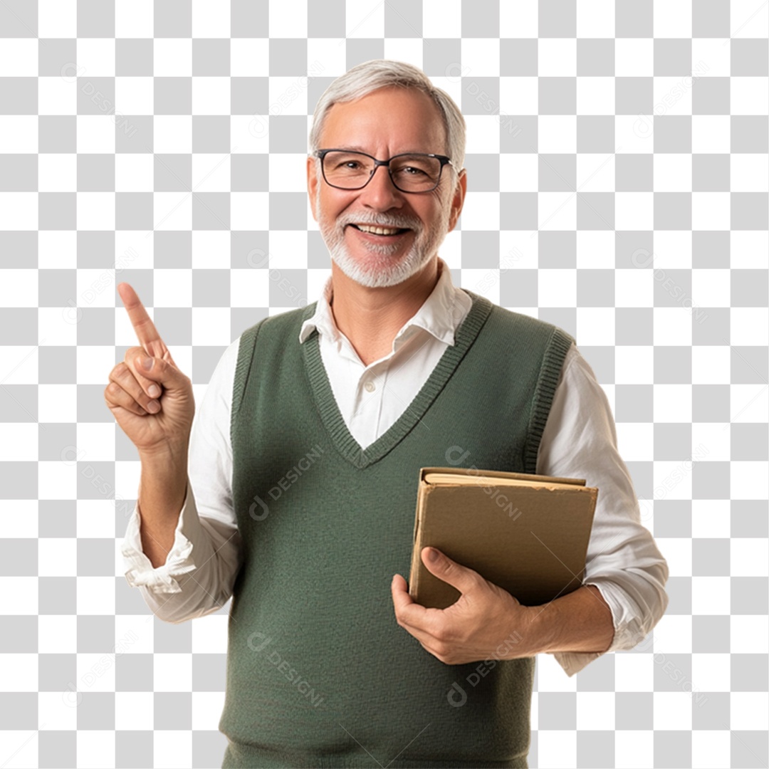 Professor Pronto para dar Aula PNG Transparente